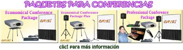 Conference packages, av rentals