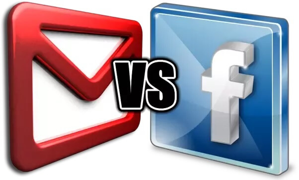 diferencia entre correo electronico y facebook
