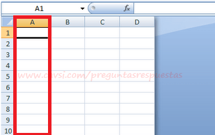 Columna Activa Excel