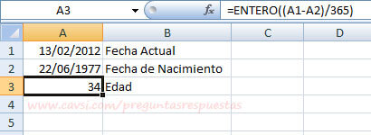 calcular edad