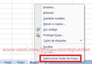 Ocultar hojas de calculo Excel