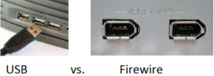 diferencia entre usb y firewire
