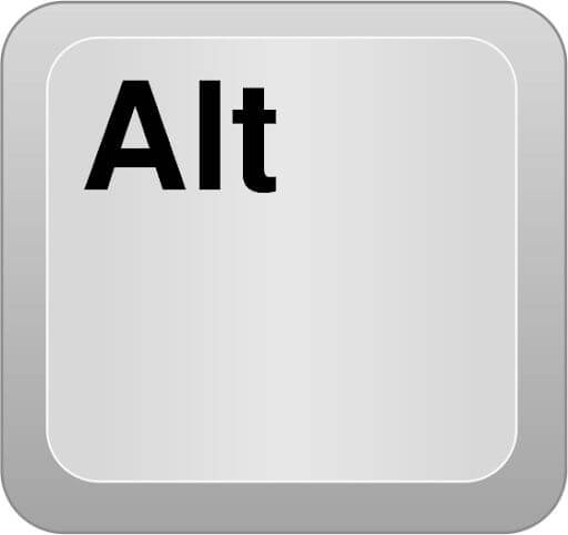 combinaciones del teclado con la tecla ALT