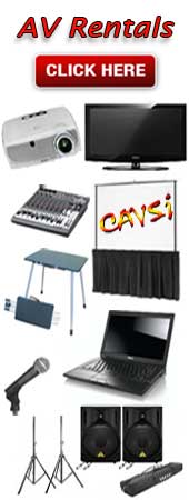 Audio-visual equipment rentals