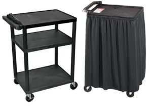 3-Shelf Utility Rolling Cart Rental