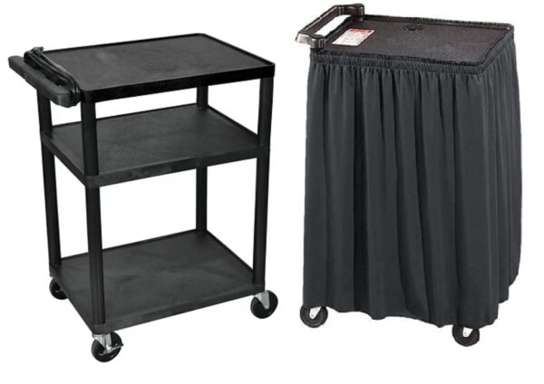 3-Shelf Utility Rolling Cart Rental